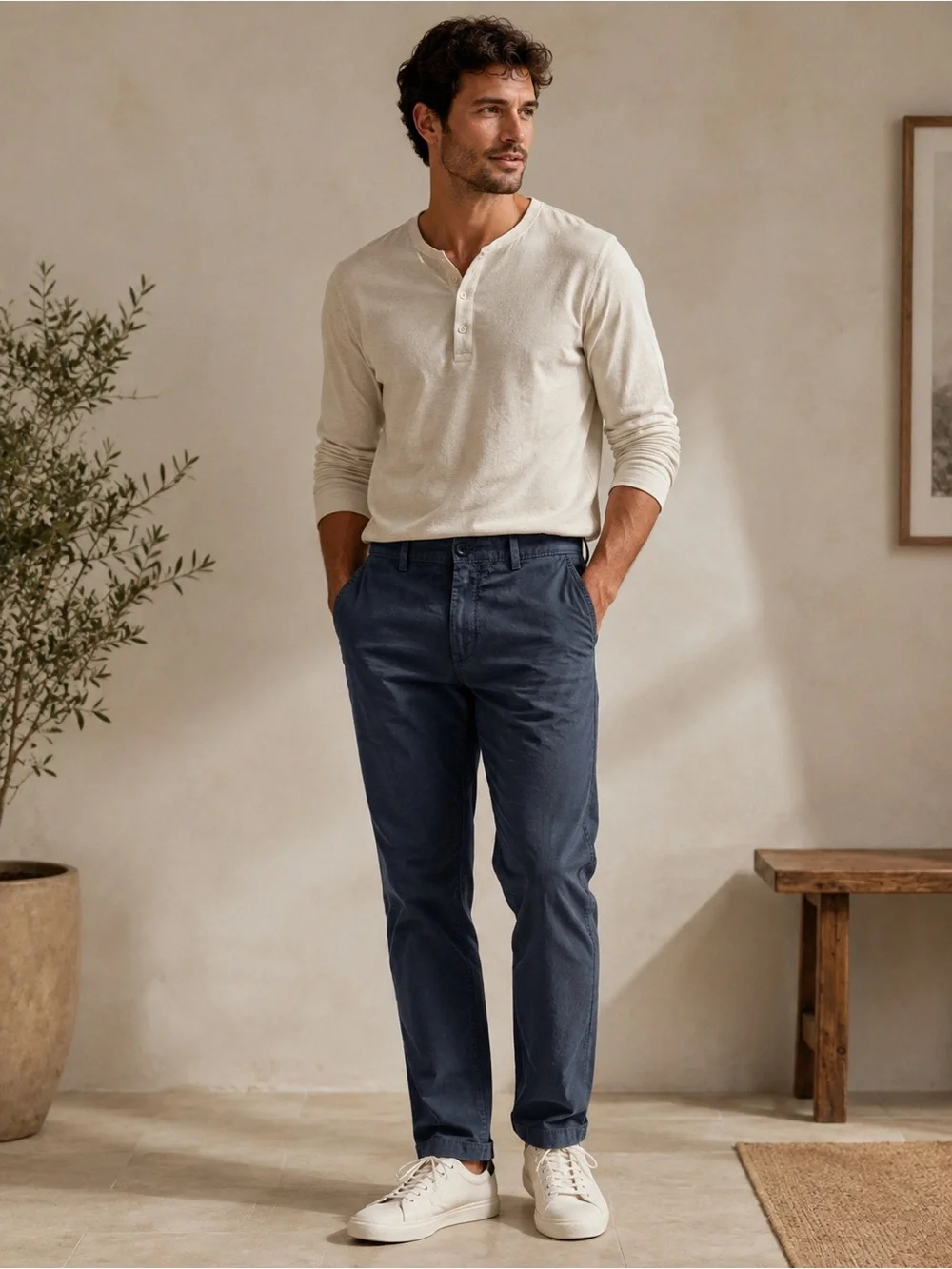 Banana Republic Men's Straight pants in Navy